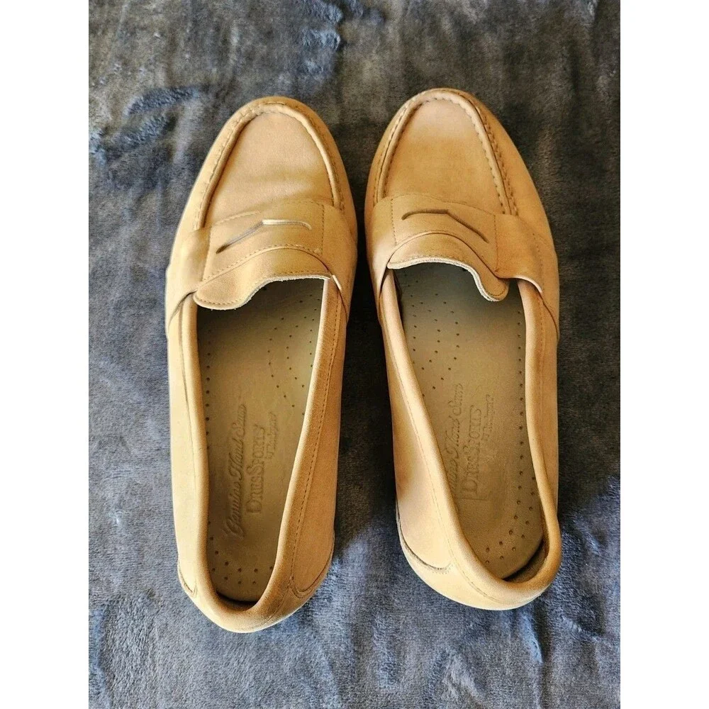 Tan rockport loafers size 8 Wide Mens